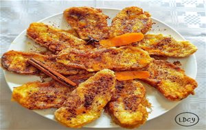 Torrijas Bañadas En Almíbar De Naranja