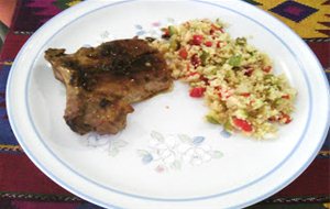 Chuletas De Cerdo En Salsa De Romero
