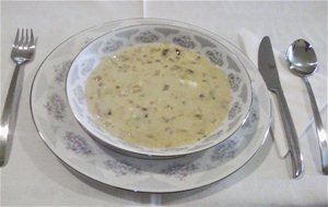 Sopa Crema De Almejas
