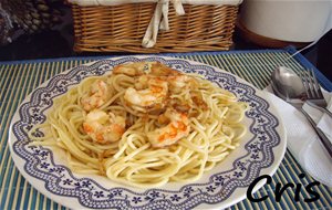 Espaguetis Con Gambas
