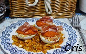 Huevos Rellenos De Jamón
