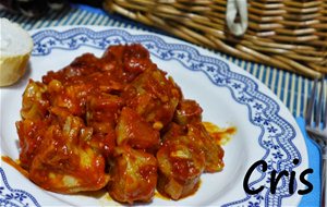 Rabo De Cerdo Con Salsa De Tomate
