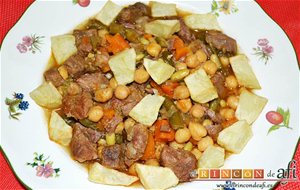 Guiso De Ternera Con Verduras Y Garbanzos