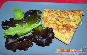 Tortilla De Puerros Y Queso Brie