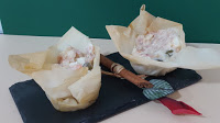 Tartaletas De Masa Filo Rellenas De Ensaladilla
