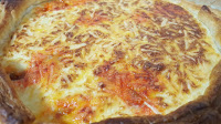 Quiche De Longaniza Y Bacon Con Mozzarella
