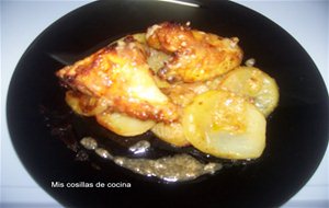 Pollo Al Horno Con Patatas En Bolsa De Asar
