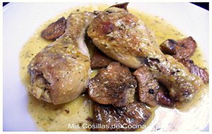 Muslos De Pollo Con Almendras Y Rovellons (níscalos)
