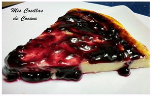 Tarta De Queso Quark Y Mermelada De Arándanos
