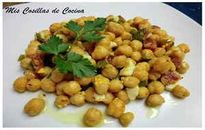 Grabanzos Salteados Con Chorizo
