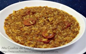 Lentejas Con Arroz Y Chorizo
