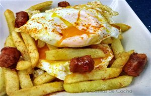 Huevos Estrellados Con Chistorra
