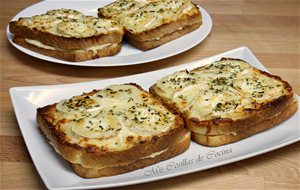 Sandwiches De Jamón Dulce Y Queso Gratinados
