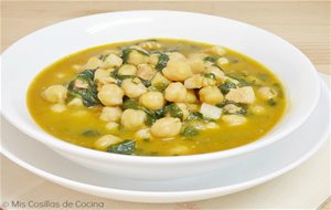 Garbanzos Con Espinacas Y Panceta
