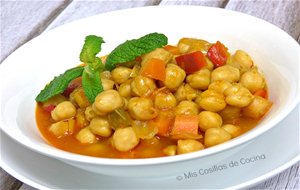 Garbanzos Guisados Con Verduras
