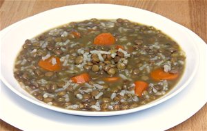 Lentejas Con Zanahorias Y Arroz
