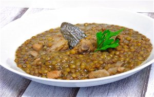 Lentejas Estofadas Con Costilla De Cerdo
