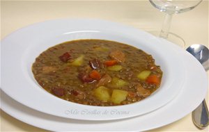 Guiso De Lentejas Con Patatas Y Carne
