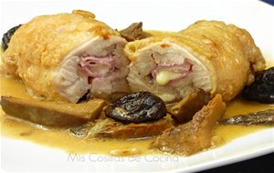 Muslos De Pollo Rellenos De Jamón Y Queso
