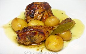 Pollo Adobado Al Horno
