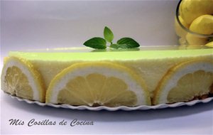 Tarta Mousse De Limón Con Gelatina De Gin Tonic, Original Mint
