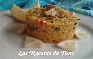 Arroz Con Pollo Y Champiñones
