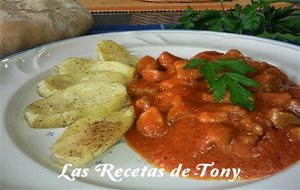 Cabezada De Cerdo Con Salsa De Tomate Casero
