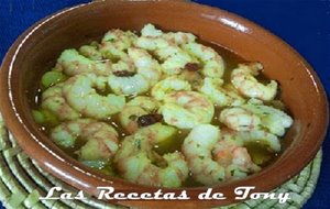 Cazuelita De Gambas Al Ajillo
