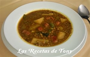 Potage De Lentejas Con Chistorra
