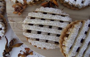 Galletas De Linz Con Mermelada De Frambuesa
