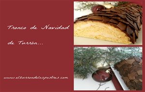 Tronco De Navidad De Turrón. Día 23 Calendario De Adviento'12 
