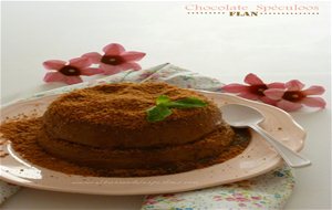 Flan De Chocolate Relleno De Galletas Spéculoos
