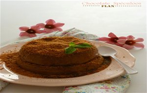 Flan De Chocolate Relleno De Galletas Spéculoos
