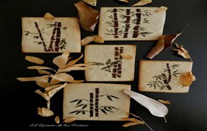 Galletas Bambú (pintadas Con Té Matcha Y Cacao)
