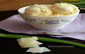 Helado De Aloe Vera Confitada
