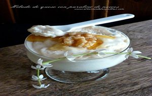 Helado De Queso Fresco Y Praliné De Nueces
