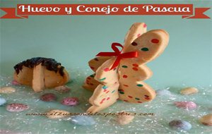 Conejo Y Huevo De Pascua En 3d
