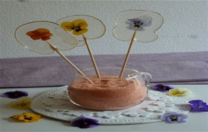 Piruletas O Lollipops De Caramelo Con Flores Pensamientos 
