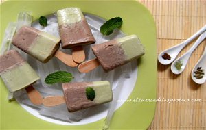 Polos De Té Matcha Y Chocolate
