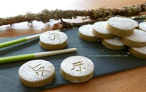 Polvorones De Té Matcha
