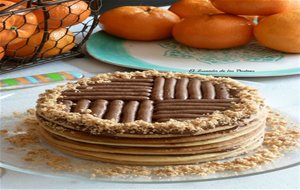 Tarta De Galletas Chocolate Y Mandarina
