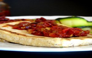 Tofu Com Chutney De Pimentos
