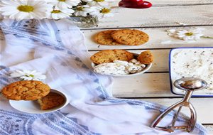 Galletas De Cacahuete Con Chocolate Con Un Toque De Verano
