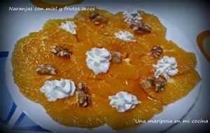 Naranjas Con Miel Y Frutos Secos
