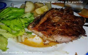 Chuletas De Cerdo A La Parrilla
