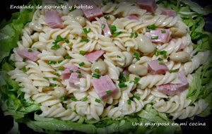 Ensalada De Espirales Con Habitas Y Jamon
