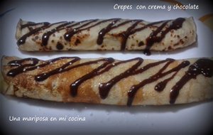 Crepes Con Crema Y Chocolate
