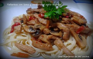 Tallarines Con Lomo Y Verduras Al Estilo Oriental
