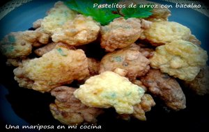 Pastelitos De Arroz Y Bacalao De Aprovechamiento
