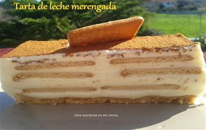 Tarta De Leche Merengada Con Galletas
